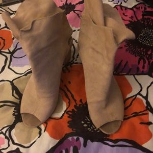 Free people peep toe booties